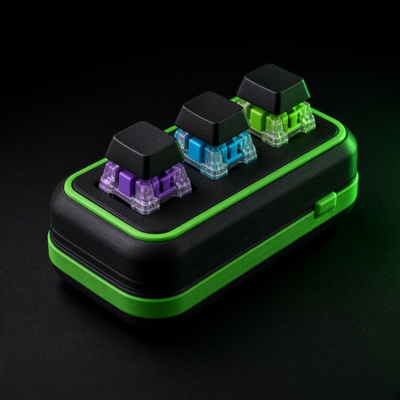 Keyboard-switch fidget clicker